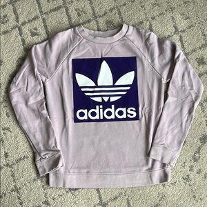 Adidas Lilac Sweatshirt with Bold Purple Logo